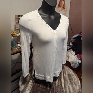 White House Black market white‎ long sleeve blouse size XS holiday